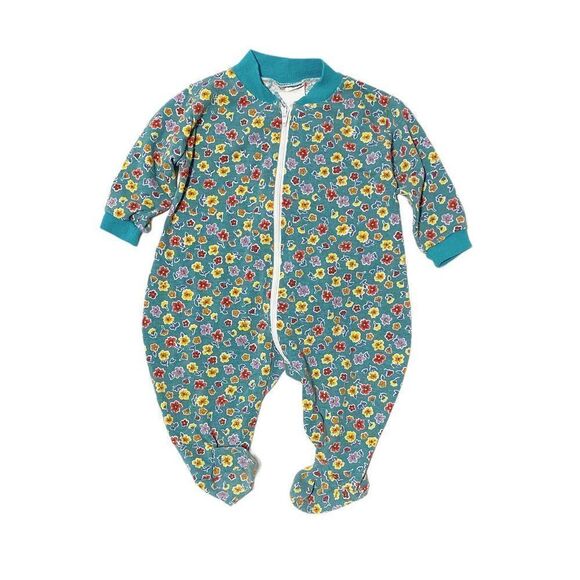 𝅺vintage Jeepers Creepers Baby Floral Print Ballon One Piece Pajama's - Picture 1 of 3